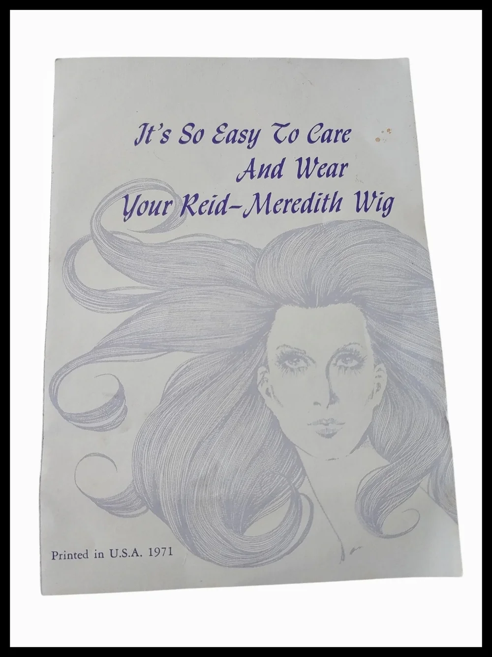 Vintage Short Synthetic Wig 1971